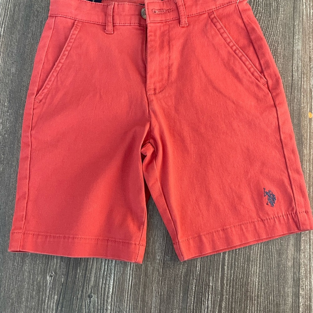 U.S. Polo Assn. Kids Vibrant Red Shorts